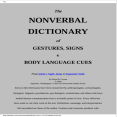 The Nonverbal Dictionary Of Gestures, Signs & Body Language Cues - David B Givens